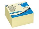 inFO Power Notes Haftnotizwürfel, 75 x 75 mm, 400 Blatt, blanko, gelb