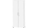 Schäfer Shop Select Schrank Start Off, 6 OH, abschliessbar, B 800 x T 420 x H 2196 mm, Holz, weiss/weiss