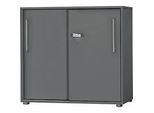 Schäfer Shop Select Schiebetürenschrank Start Off, 2 OH, abschliessbar, B 800 x T 420 x H 788 mm, Holz, graphit/graphit