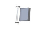 Wandelement Tarifold PRO, mit 10 Tafeln, DIN A4, magnet. Befestigungssystem, Metalldrehzapfen