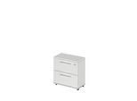 Schäfer Shop Select HR-Schrank Start Off, 2 OH, abschliessbar, B 800 x T 420 x H 744 mm, Holz, lichtgrau/lichtgrau