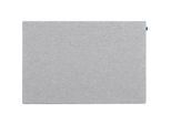 Akustik-Pinboard Board Up, Absorptionsklasse C, Stärke 24 mm, Textil & Recycling-PET, grau, B 1000 x H 750 mm