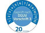 Avery Zweckform Prüfplaketten nach DGUV 3 Jahreszahl 20xx, Ø 30 mm, PVC-Folie auf Papier, blau