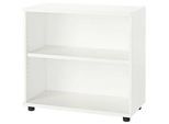 Schäfer Shop Select Anstellregal, aus Holz, 2 Fachböden, B 800 mm x T 421 x H 750 mm, weiss