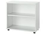 Schäfer Shop Select Anstellregal, aus Holz, 2 Fachböden, B 800 mm x T 421 x H 750 mm, lichtgrau