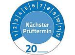 Avery Zweckform Prüfplaketten nächster Termin 20xx, Ø 30 mm, PVC-Folie auf Papier, blau