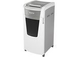 Leitz IQ Autofeed Office Pro 600 Aktenvernichter P5, Vollautomatik, Mikroschnitt 2 x 15 mm, 110 l, 600 Blatt Schnittleistung, mit Rollen, weiss