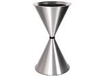 Konischer Standaschenbecher Diabola ECO, Alu-Einlegeschale, H 710 mm, ø 400 mm, Aluminium, Quarzsand