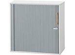 Schäfer Shop Select Querrollladenschrank Start Off Wood, 2 OH, abschliessbar, Holz, B 800 x T 420 x H 788 mm, lichtgrau