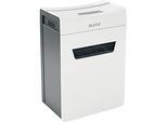 Leitz IQ 10X Protect Premium Aktenvernichter P4, Partikelschnitt 4 x 40 mm, 18 l, 10 Blatt Schnittleistung, Anti-Papierstau-Technologie, weiss