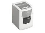 Leitz IQ Autofeed Small Office 100 Aktenvernichter P5, Vollautomatik, Mikroschnitt 2 x 15 mm, 34 l, 100 Blatt Schnittleistung, weiss