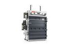 Ballenpresse HSM V-Press 820 plus, 4 vertikale Umreifungen für Ballen bis 250 kg, Presskraft 178 kN, Füllklappe
