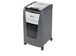 Rexel Optimum AutoFeed+ 300M Aktenvernichter P5, Vollautomatik, Mikroschnitt 2 x 15 mm, 60 l, 300 Blatt Schnittleistung, mit Rollen, schwarz