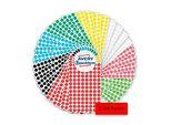 Avery® Zweckform Klebepunkte Set 59994, 3328-teilig, selbstklebend & beschreibbar, 8 Farben, 4 Bögen/Farbe, 416 Punkte/Farbe, Ø 8 mm, 100 % recycelbar