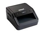 Geldscheinprüfer ratiotec® Smart Protect, EZB-Standard, IR/MG/MT/SD, 3 Währungen, LED-Balkenanzeige & Warnsignal, USB/microSD, Netzkabel, schwarz