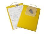 EICHNER Auftragstasche Edge, für DIN A4 Dokumente, Schlüsselfach, B 230 x T 5 x H 330 mm, 10 Stück, gelb
