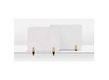 Legamaster Whiteboard-Tischtrennwand Elements, Stahl emailliert, inkl. 2 Tischklemmen, B 800 x H 600 x T 11 mm