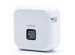 Beschriftungsgerät Brother P-touch Cube Plus, USB/Bluetooth, iOS/Android, 20 mm/Sek., für 3,5-24 mm Etiketten, inkl. 24 mm TZe-Band, B 67 x T 128 x H 128 mm, weiß