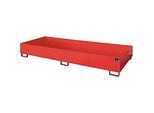 Regalwanne Typ RW/RW 3300-2, ohne Gitterrost. rot RAL3000