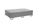 Regalwanne Typ RW/GR 2200-2, mit Gitterrost, grau RAL7005