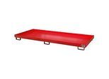 Regalwanne Typ RW/RW 3300-1, ohne Gitterrost, rot RAL3000