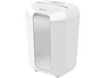 Partikel Aktenvernichter Fellowes Powershred® LX70, Auffangbehälter, P-4, Partikelschnitt, weiss