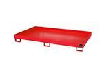 Regalwanne Typ RW/RW 2200-1, ohne Gitterrost, rot RAL3000