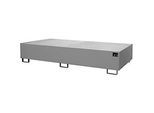 Regalwanne Typ RW/GR 2700-3, mit Gitterrost, grau RAL7005