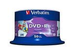 Verbatim DVD+R AZO Wide Inkjet Printable, Kapazität 4,7 GB, 50er-Spindel