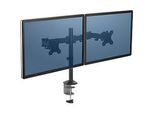 Dual Monitorarm Fellowes Reflex, bis 32" Breite, VESA, dreh-/schwenk-/neigbar, höhen- & tiefenverstellbar, schwarz