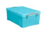 Box, Kunststoff, transparent aqua, 9 l