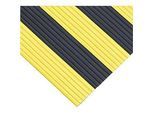 Ergonomischer Läufer, 10 m Rolle, 1000 mm breit, schwarz/gelb