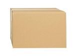 Wellpapp-Faltkartons, 1-wellig, 325 x 295 x 160 mm, braun