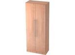 Aktenschrank 5 OH, B 800 x T 420 x H 2004 mm, Nussbaum-Dekor