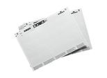 Beschriftungsbogen LABEL REFILL, perforiert, bedruckbar, B 200 x H 20 mm, 100 Schilder