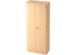 Aktenschrank 5 OH, abschliessbar, B 800 x T 420 x H 2004 mm, Ahorn-Dekor