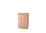 Flügeltürenschrank 3 OH, B 800 x T 420 x H 1270 mm, Nussbaum-Dekor