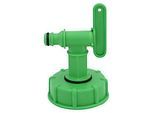 IBC-Adapter DN50/2 Zoll, mit kleinem Hahn (Klicksystem)