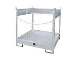 Fass-Stapelpalette Bauer FSP-4, seitlich offen, für 4 x 200 l Fass, verzinkt