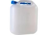 Wasserkanister ECO, mit Rohr, 20 l, natur