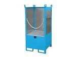Bauer Fass-Stapelpalette, Auffangvolumen 210 L, blau