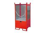 Bauer Fass-Stapelpalette, Auffangvolumen 210 L, rot