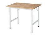 RAU Arbeitstisch, Buche-Platte, 1000 x 1000 x 800-850 mm