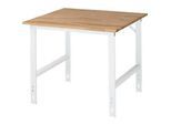 RAU Arbeitstisch, Buche-Platte, B 1000 x T 1000 x H 760-1080 mm