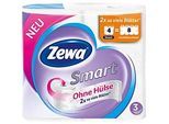 Toilettenpapier Zewa Smart, weiss, 3-lagig, 300 Blatt pro Rolle, 4 Rollen