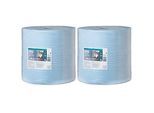 Tork Reinigungstücher, 3-lagig, TAD-Papierqualität, 370 x 340 mm je Blatt, blau, 2 Rollen