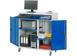 Computer-Schrank Typ 1100T-M60, B 1100 x T 520 x H 1060 mm, mobil