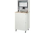 Computer-Station adlatus Typ 2015, B 720 x T 660 x H 1810 mm, fahrbar