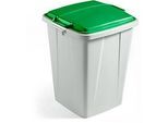 Wertstoff-Sammelbehälter, 90 l, mit Deckel, grün