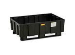 EURO-Auffangwanne 250/2 CEMO, Polyethylen, mit 2 Kufen, mit Zulassung, B 1205 x T 805 x H 430 mm, ohne Gitterrost